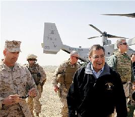 Thursday March 15, 2012 - Soldiers asked to disarm during Leon Panetta speech in Afghanistan