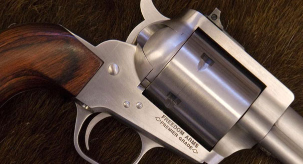 A gun is displayed. | AP Photo