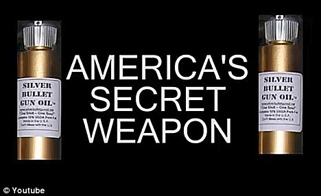 Product: The website claims its Silver Bullet Oil is popular with members of the U.S. military