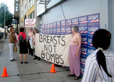 Breasts Not Bombs