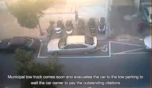 City Workers Paint Handicapped Sign Around Womans Car...Then Tow the Car Away